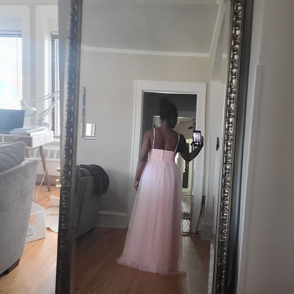 Beautiful Pink Tulle Dress, Size 8 - Picture 4 of 6